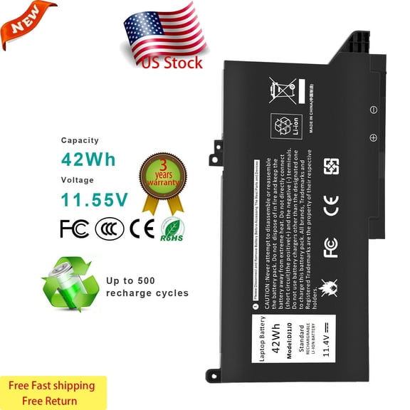 DJ1JO Battery for Dell Latitude 12 7000 7280 E7290 E7480 E7490 451-BBZL PGFX4