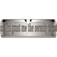 thumbnail image 4 of Titanium Brushed & Polished Serenity Laser Design 8mm Beveled Band (Size 7.5) Made In China tb115g-7.5, 4 of 5