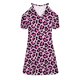 thumbnail image 4 of Vestido corto de punto con cuello en V y manga corta floral para vacaciones de verano para mujer Pompotops  ghjkhdj15284, 4 of 5