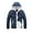 Navy, variant on Women's Fall Winter Color Block Puffer Jacket - Lightweight Waterproof Hooded Quilted Down Coat, Warm Windproof Outdoor Hiking Ski Outerwear