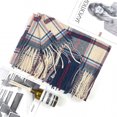 thumbnail image 4 of Fashion Long Shawl Big Grid Winter Warm Lattice Large Scarf, 4 of 5