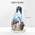 thumbnail image 2 of Kowoue Bluey Pattern Sling Backpack Crossbody Shoulder Bags for Men Women Small Daypacks Chest Bag Hiking Travel Sport Climbing Runners, 2 of 8