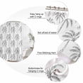 thumbnail image 3 of Gray Palm Tree Bathroom Shower Curtains with 12 Hooks Waterproof Shower Curtain for Stalls and Bathtubs Tropical Summer Botanical Forest Modern Decorative Bathroom Privacy Curtain 36x72 Inches, 3 of 9