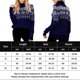 thumbnail image 2 of Suéter Jersey básico para mujer, manga larga, patrón de copos de nieve, traje de vacaciones (azul marino XL) Cgtredaw Azul marino T XL para Mujer, 2 of 6