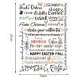 thumbnail image 2 of rygai Easter Candle Sticker Creativity Bunny Letter Printing Easter Candle Tattoo Sticker for DIY Holiday Decorations, 2 of 8