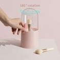 thumbnail image 2 of Yuedong Makeup Brush Holder Acrylic Waterproof Makeup Brush Organizer Cosmetic Brush Storage Box with Lid and Free Pearls, 2 of 19