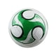thumbnail image 1 of Naiovety Balón de fútbol juvenil de PVC, talla 5 con paneles cosidos a máquina, cubierta de PVC suave para un manejo suave Deportes y aire libre blanco verde, 1 of 6