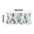 thumbnail image 3 of Ranliy Christmas Curtains, Kitchen Window Curtains over Sink, Christmas Tree Pattern Rod Pocket Curtains for Bathroom Kitchen Window Living Room, 5 sizes, 3 of 6