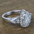 thumbnail image 2 of Bow Jewel 2.06 Ct Pear Cut Wedding Diamond Ring for Women's - Crafted in 14K White Gold Plated - Elegant Halo Prong Set Design - Perfect for Engagement or Wedding - A Timeless Symbol of Your Love, 2 of 7