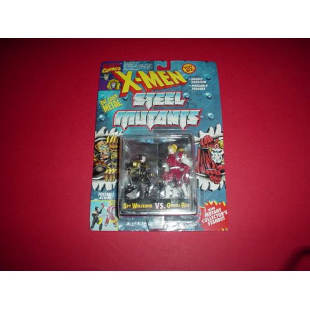 Spy Wolverine vs Omega Red - Die Cast Metal Figures - Rare - X-Men Steel Mutants - Poseable - Collector Series - Toy Biz - Marvel - Limited Edition - Mint - Collectible X-Men: Steel Mutants 35112492085