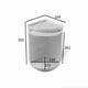 thumbnail image 2 of Bathroom 360 Degree Rotating Shelf Kitchen Toilet Shelf Corner Shelf, 2 of 5
