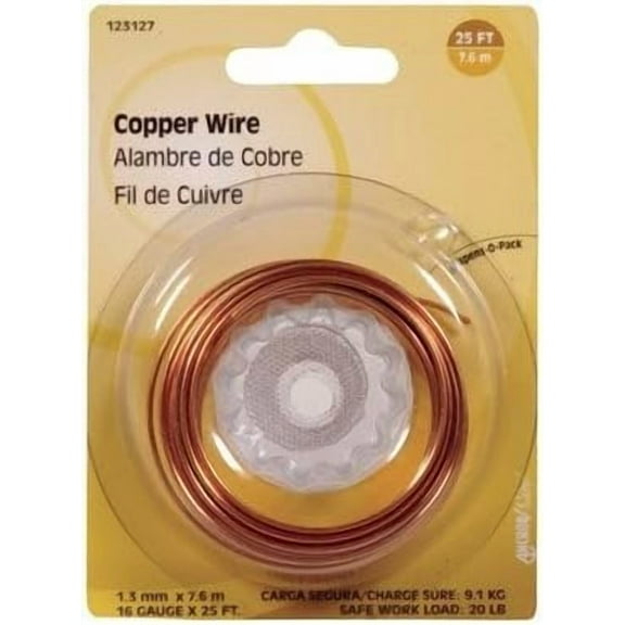 Hillman 25 ft. L Copper 16 Ga. Wire