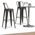 thumbnail image 2 of Simpli Home Rayne 30" Metal Bar Stool in Gray (Set of 2), 2 of 3