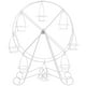 thumbnail image 2 of Soporte para cupcakes con forma de noria, bandeja para servir postres, accesorio para fiestas de bodas, 2 of 7