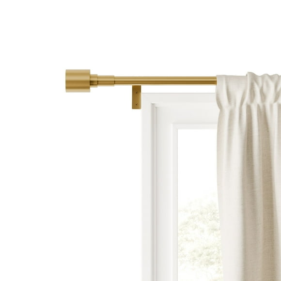 Mainstays Easy Install Decorative Window Curtain Rod, Adjustable, 48” - 120”
