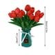 thumbnail image 3 of Flores artificiales, flores falsas, 20 piezas de tulipanes, flores artificiales, tulipanes falsos, flores falsas multicolores para decoración del hogar, arreglo de fiesta de boda, ramo simulado, 3 of 5