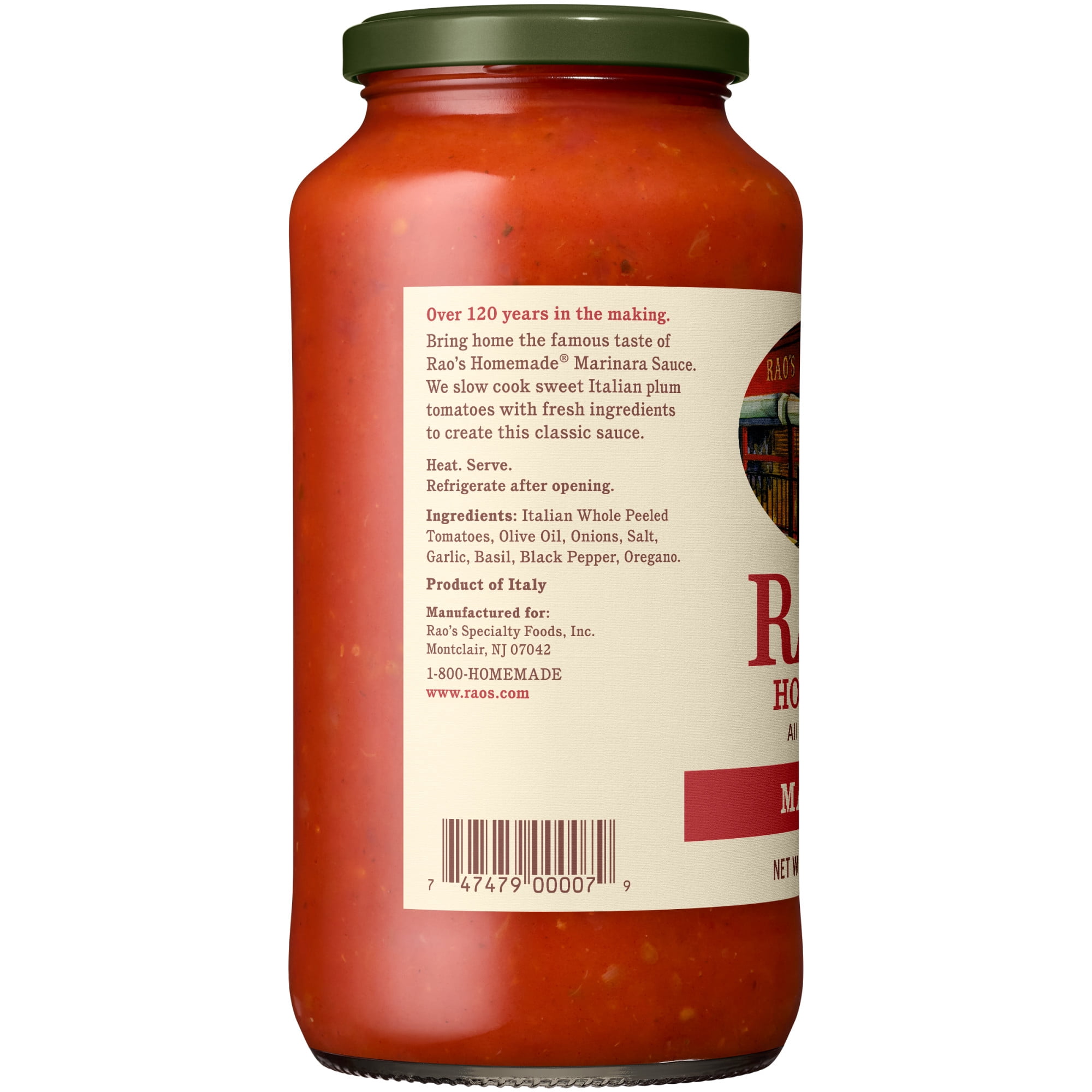 Rao's Homemade Marinara Sauce Made with Italian Tomatoes, 24 oz