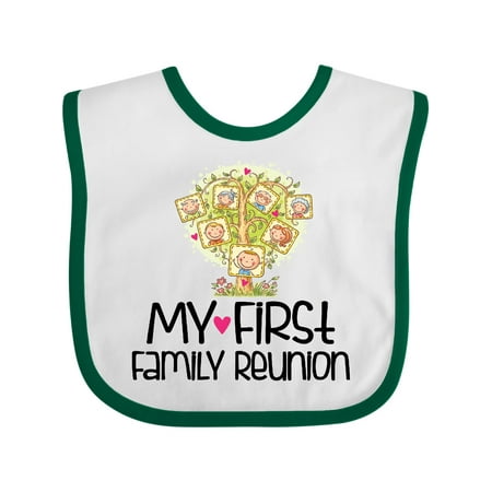 

Inktastic My First Family Reunion Gift Baby Boy or Baby Girl Bib