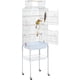 thumbnail image 1 of ZYPPPA  64-inch Open Play Top Bird Cages for Parakeets Cockatiels Finches Lovebirds Canaries Conures Budgies Parrot Birdcage w/Detachable Rolling Stand, White, 1 of 9