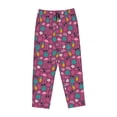 thumbnail image 4 of Sigee Summer Flamingo Print Women's Soft Pajama Pants - Breathable and Comfortable Lounge Sleep Bottoms with Elastic Waistband and Pockets-Medium, 4 of 9