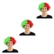 thumbnail image 1 of Soidarity Peluca de payaso pelo fiesta de Navidad pelos sintéticos multiusos amplia aplicación tocado accesorio disfraz divertido Type1 NO1, 1 of 6