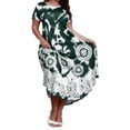 thumbnail image 1 of Ruimatai Robe Décontractée Grande Taille pour Femmes Manches Courtes Col Rond Été Fluide Confortable Élégante Imprimée Plage Fête T-Shirt Robe, 1 of 9