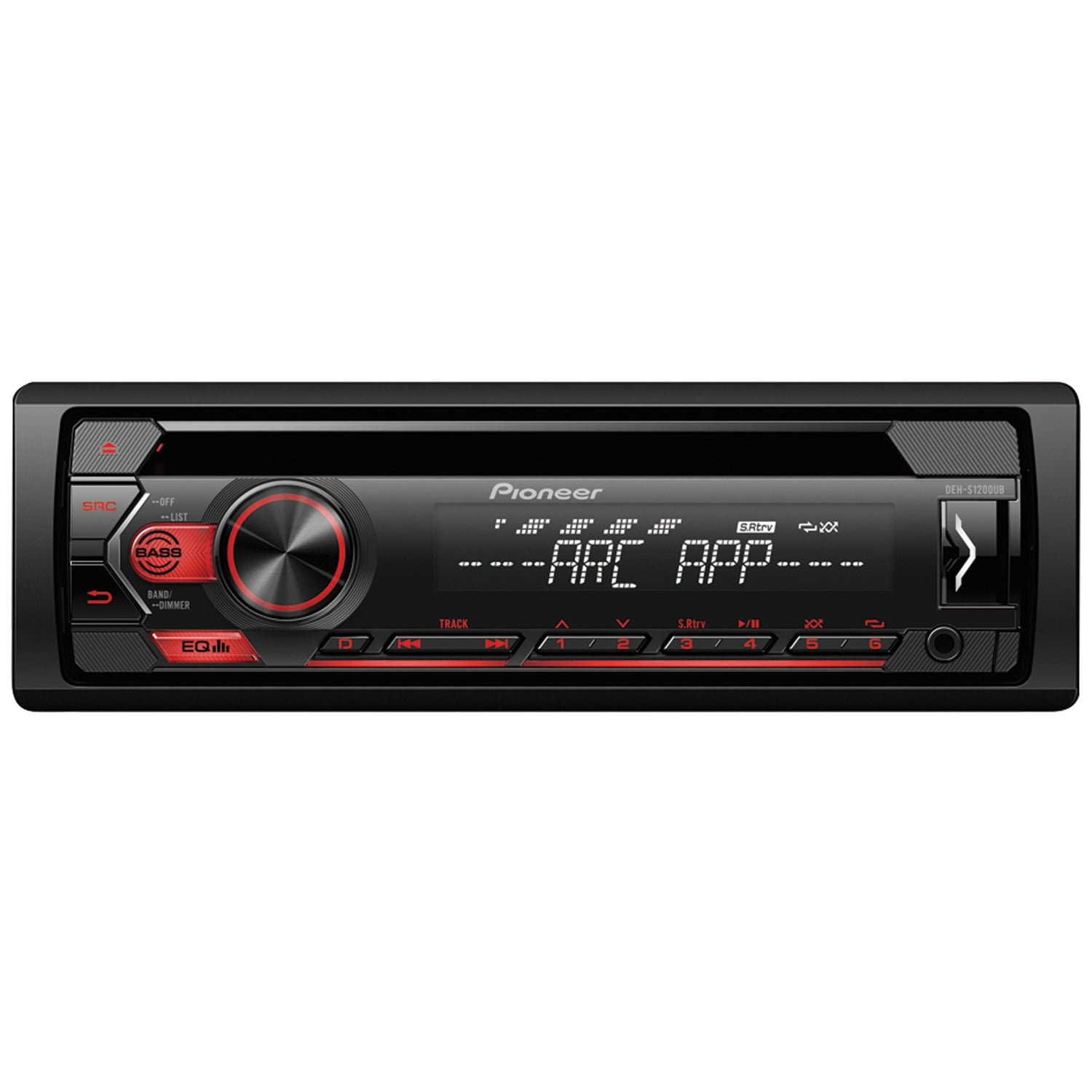 capacidad Goma Plata Pioneer DEH-S1200UB Single-DIN In-Dash CD Player with USB Port - Walmart.com