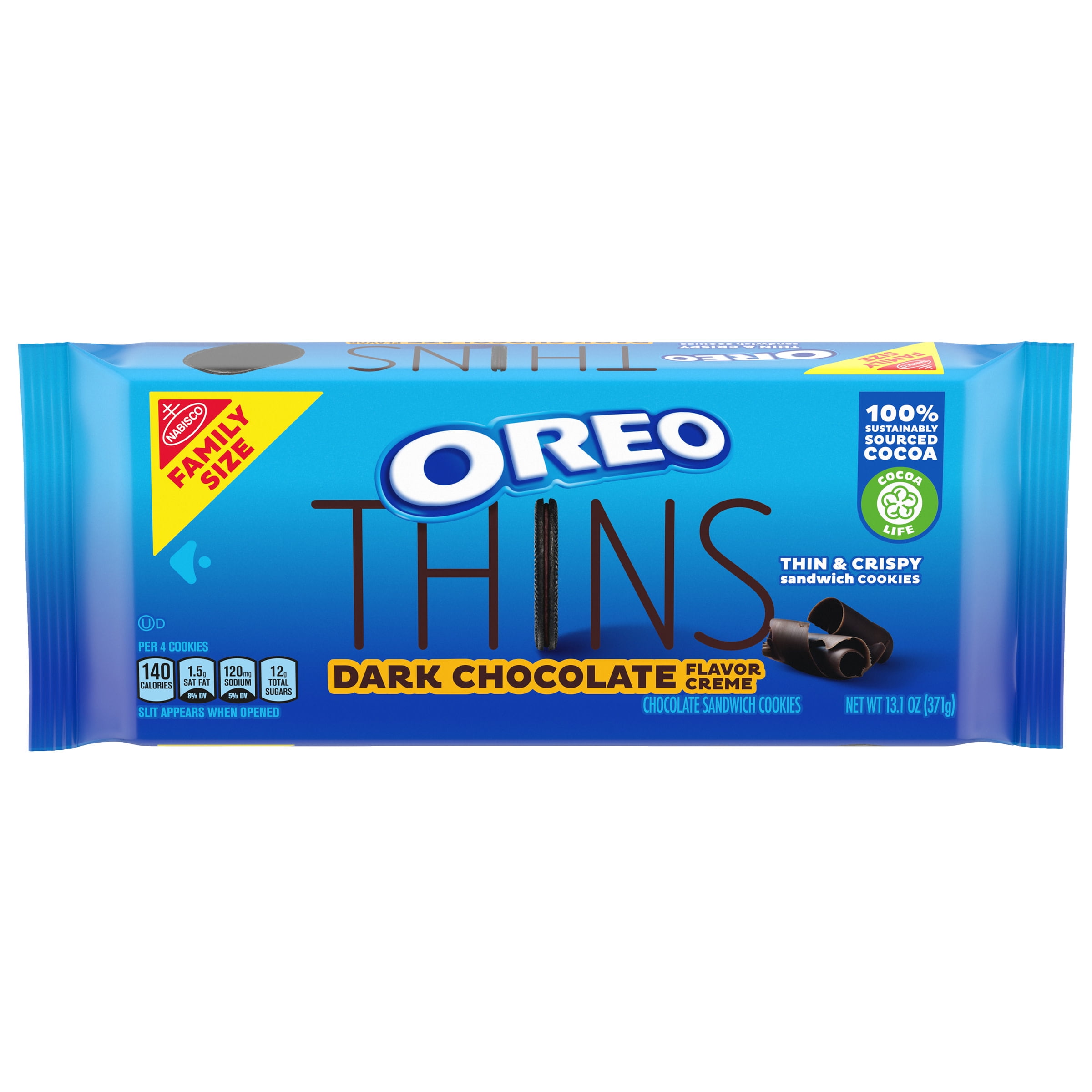 雑誌で紹介された OREO Thins Dark Chocolate Creme Sandwich Cookies, Family Size, 12  - 13.1 oz Packs sinopeche.com