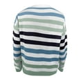 thumbnail image 5 of AOOCHASLIY 2023 Womens Sweater Women's Fashion Striped Colorblock Cropped Short Knit Sweater, 5 of 5