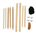 thumbnail image 1 of <p>Wooden Weaving Loom, Tapestry Loom Sturdy Frame Burrs Free Educational Easy Assembly Portable  For Mats For Beginners</p>, 1 of 7