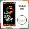 thumbnail image 2 of Colorful Design Black History Banner African Display Fist Symbol Firework Pattern African Backdrop for Black History Month Events Cultural Celebrations School Assemblies, 2 of 9