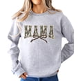 thumbnail image 4 of Trendy Camo Mama Sweatshirt - Distressed Camouflage Sweater for Mom - Coquette Bow Pullover Gray Sweatshirt Adult Medium, 4 of 7