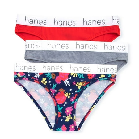 

Women s Hanes 45UOBK Cotton Blend Bikini Panty - 3 Pack (Red Stone S)
