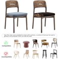 thumbnail image 5 of Set of 4 Removable Chair Seat Covers for Dining Room, American Wooden Stretchable Wedding Party Chair Slipcovers Cushion Protector Hat and Boot Furniture Decor, 16.9x16.9 Inches, 5 of 6