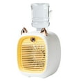 thumbnail image 1 of CNKOO 1 Set 1200mAh 3 Speeds Intermittent/Continuous Misting Cute Shape Small Fan Mute Strong Wind USB Rechargeable Desktop Fan for Off, 1 of 10