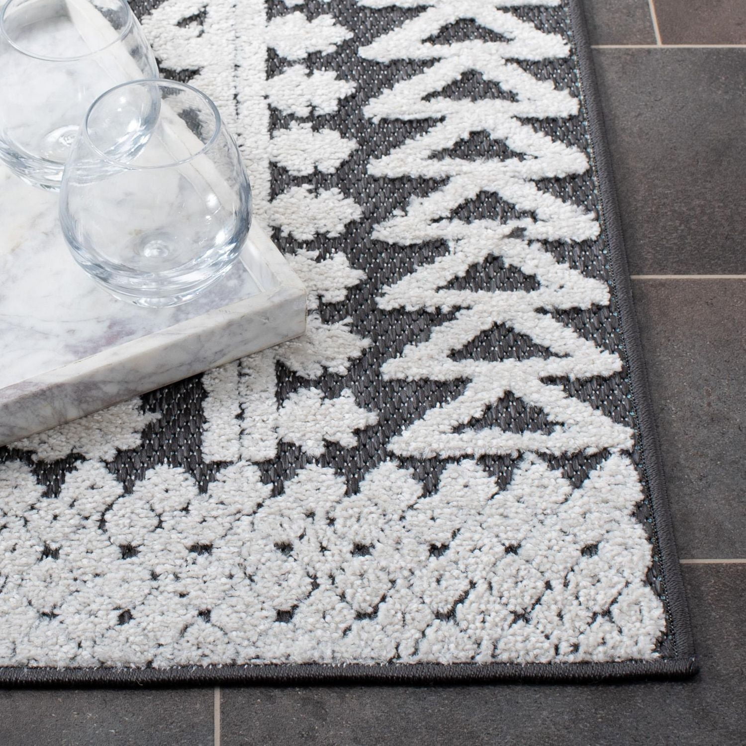 SAFAVIEH Cabana Arielle Tapis Intérieur/Extérieur Géométrique