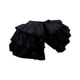 thumbnail image 3 of Falda interior de crinolina de doble cara para mujer, accesorios multicapa con decoración y volantes Negro, 3 of 9