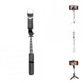 thumbnail image 3 of Selfie Stick Tripod Sturdy Aluminium Alloy Phone Tripod Stand Portable Lightweight Handheld Phone Tripod Stand With Fill Light Compatible For Android IOS Devices Q10S aluminum alloy black, 3 of 5