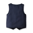 thumbnail image 4 of Traje de vestir para niño, chaleco de caballero, pantalón, camisa a rayas, cárdigan, traje de caballero de cuatro piezas, 4 of 5