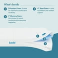 thumbnail image 4 of Lucid Bliss Twin Tight Top 5" Firm Memory Foam Mattress with Gel Infusion and Ventilation, 4 of 12