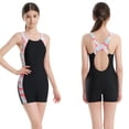 thumbnail image 2 of LIIPEE Girls One-Piece Swimsuits Summer Casual Gradient Color Tie Dye Sleeveless Crew Neck Swimwear Kids Fashion Backless Regular Fit Beach Bathing Suit Comfortable Cute Beachwear,Black,8-9 Years, 2 of 9