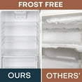 thumbnail image 4 of Upstreman 11.6 Cu.Ft. Top Freezer Refrigerator, Two Door Frost Free Apartment Size Refrigerator, Energy Star, Stainless Steel Door, Adjustable Thermostat Control, BD116, 4 of 9