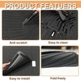 thumbnail image 4 of Floor Mats and Cargo Mat with Backrest Mat Compatible with Kia NIRO EV 2023-2025 (Only for EV), All Weather Protection TPE Cargo Liners, Anti-Slip Full Set Floor Liners, Black, 4 of 7
