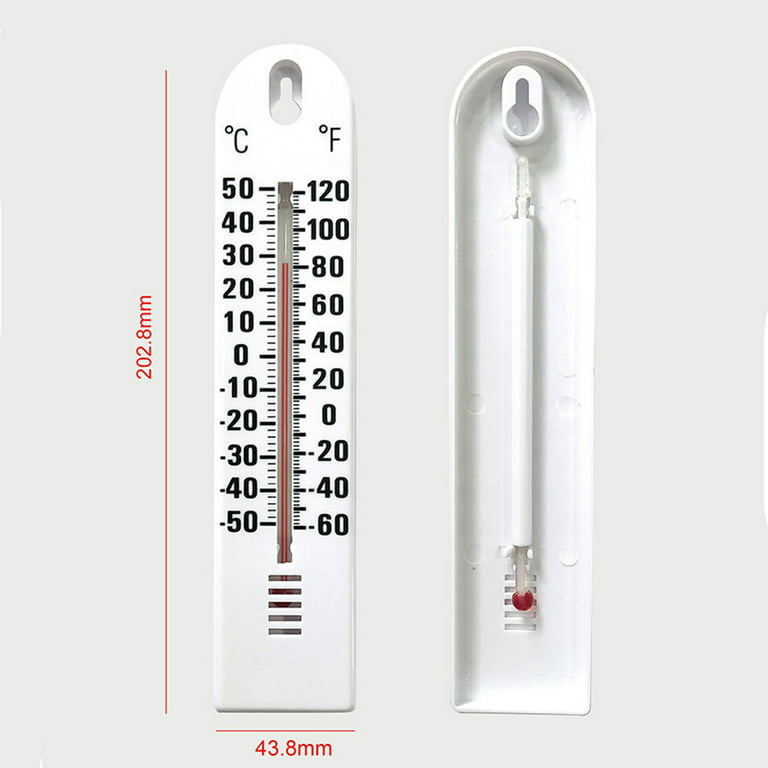 6.5 x 3.375 Wood Indoor Wall Thermometer