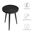 thumbnail image 6 of Coffee Sofa Side Table, Black, Wood, Round, Living Kitchen Cafe Bistro Hospitality Restaurant, Modern Contemporary HB36826, 6 of 8