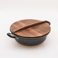 thumbnail image 2 of Envío directo, tapa de madera de abeto hecha a mano, antiescaldamiento, tapa de olla, tapa de wok, hipotenusa ir 38 cm, 2 of 6