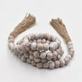thumbnail image 3 of Farmhouse Wood Bead Garland Home Decor, Natural Wood Garland From Tiered Tray, Decorative Garland, Rustic Decor, 3 of 5