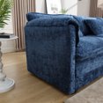thumbnail image 4 of 112" Oversized Sectional Sofa Cloud Couch for Living Room, Modern Chenille L Shaped Couch, Comfy Boucle Modular Sofa Sleeper with Moveable Ottoman & Memory Foam,Navy, 4 of 20