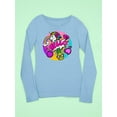 thumbnail image 3 of Hello, Comic Style Icons | Long Sleeve Toddler | Size Light Blue,4T (Toddler Long Sleeve),Toddler, 3 of 4