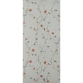 thumbnail image 1 of Dundee Papier Peint Amovible Autocollant à Motif Floral Imprimé Gris Clair, Fleurs Rouges sur Vigne, Rouleau 18 Pi X 18 Po (5,5 m X 45 cm), 26,6 Pi2 (2,5 M2), 1 of 3